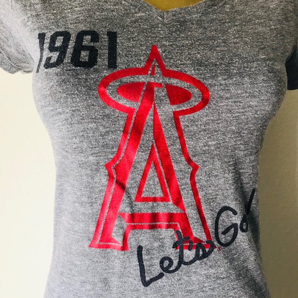 5TH & OCEAN Genuine Merchandise Anaheim ANGELS Baseball TEE SHIRT Kids Size 18 - Picture 3 of 8